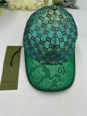Unisex Gucci, GG metallic jacquard lame baseball cap size medium adjustable